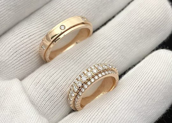 OEM 2.84ct 18 كيلو الذهب الأصفر خاتم الخطوبة 32 قطعة 92 قطعة 3.20 جرام الوزن