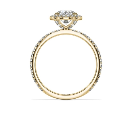 خاتم خطوبة فاخر من Gia Diamond Woman في خاتم الخطوبة من الذهب عيار 14 قيراطًا من الألماس الكبير
