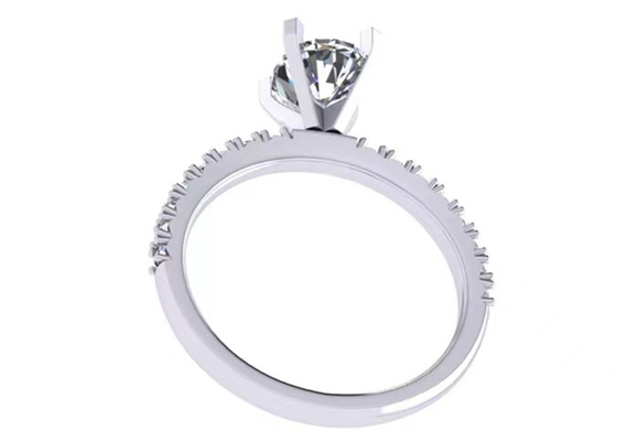 جولة قص 1.5 قيراط خاتم الماس البيضاوي 2.45g الوزن OV8 × 6MM الحجم للمشاركة