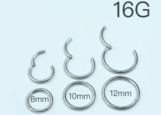 OEM 8mm الحاجز الدائري ، مجوهرات الأنف الحاجز هدية الذكرى